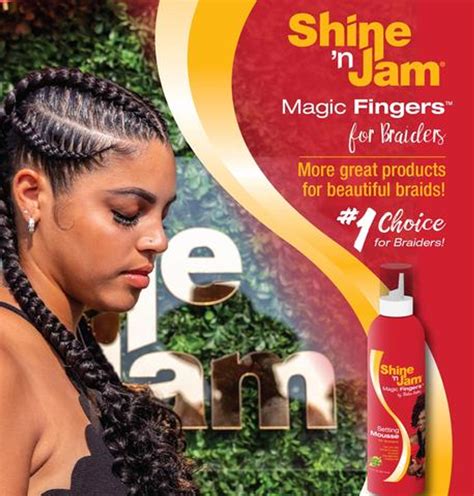 Ampro shine and jam magic fingers curl defining cream for braiders